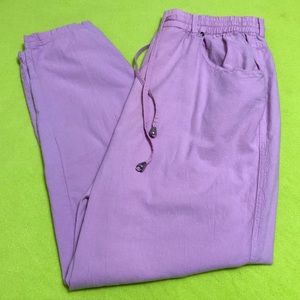 Vintage The Avenue Light Purple Cotton Pant Pants Drawstring 14/16